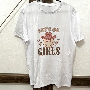 New let’s go girls graphic tee